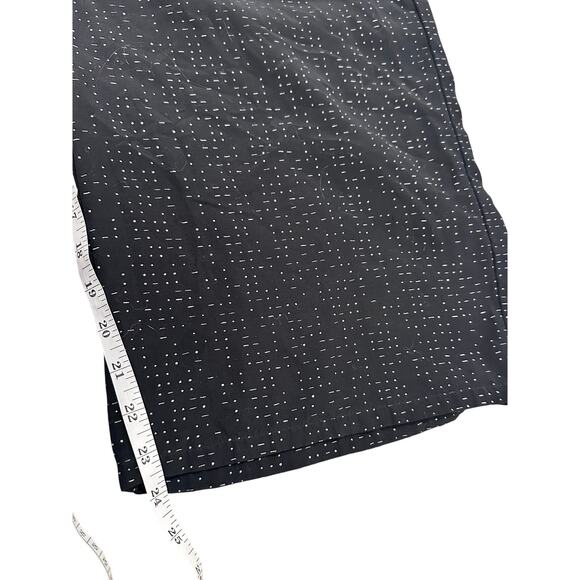 Eileen Fisher Wide Leg Pants With Drawstring & Pockets Black Morse Code Print, S - Picture 8 of 10